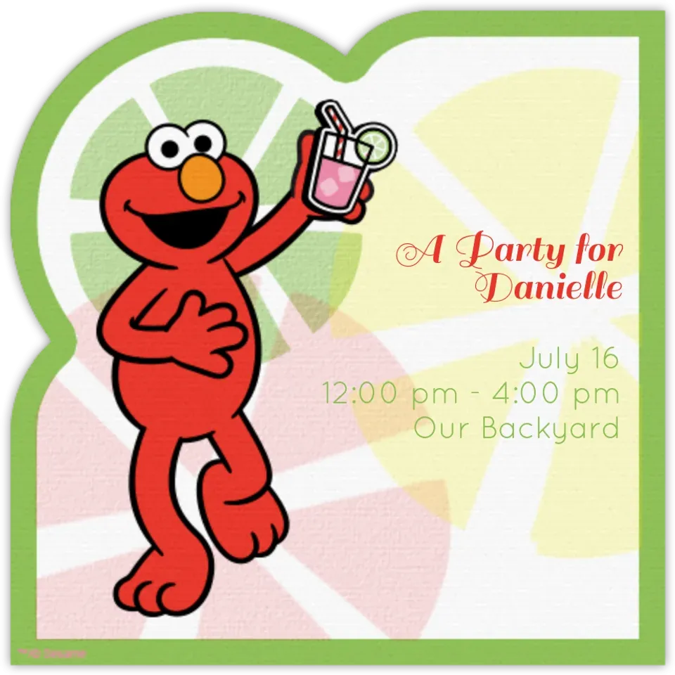 Elmo Summer card