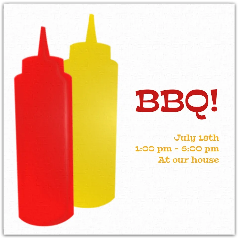 Ketchup & Mustard card