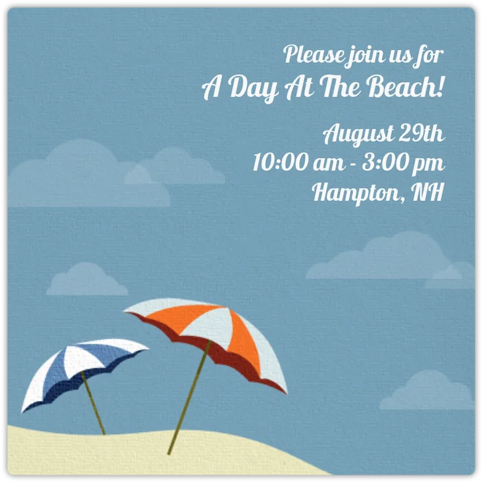 Beach Landscape card