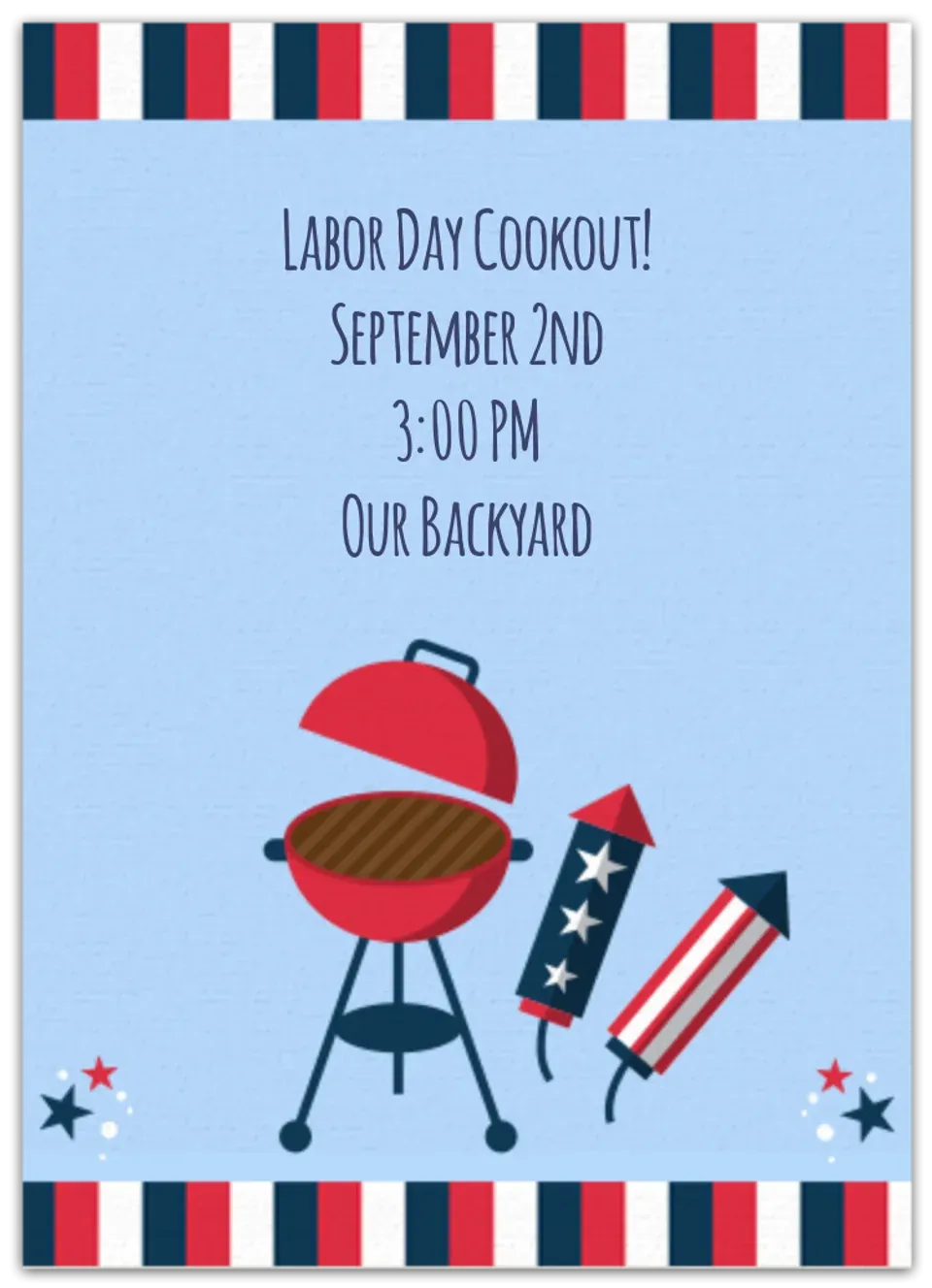 BBQ Stripes card