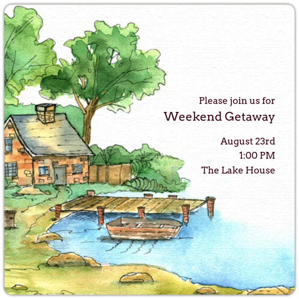 Lake House card