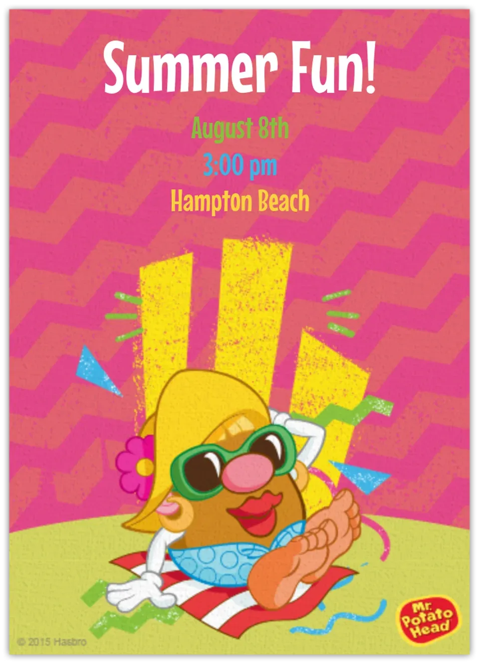 Mrs. Potato Head Summer card