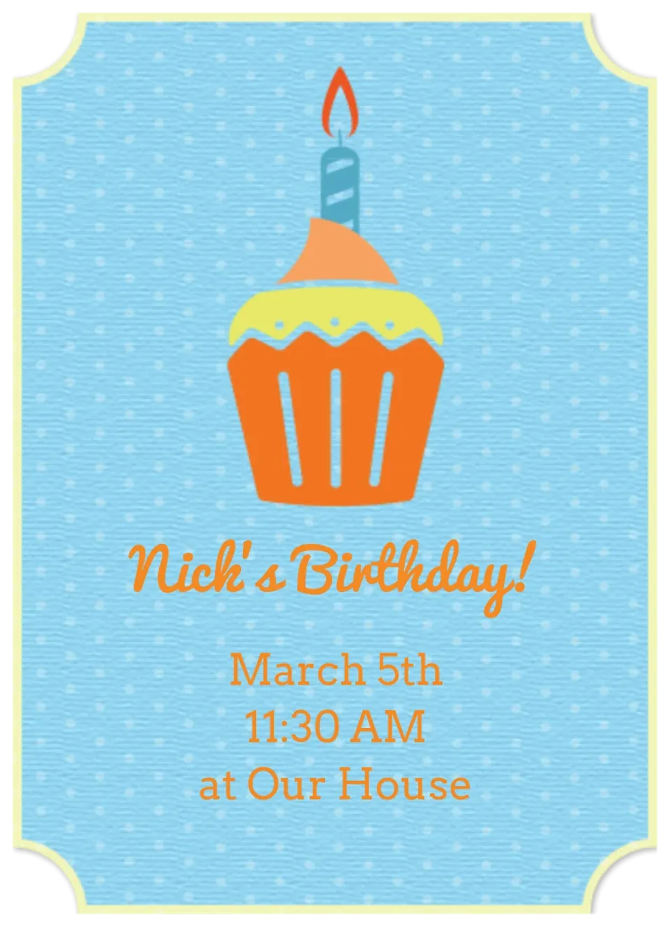 Birthday Cupcake card