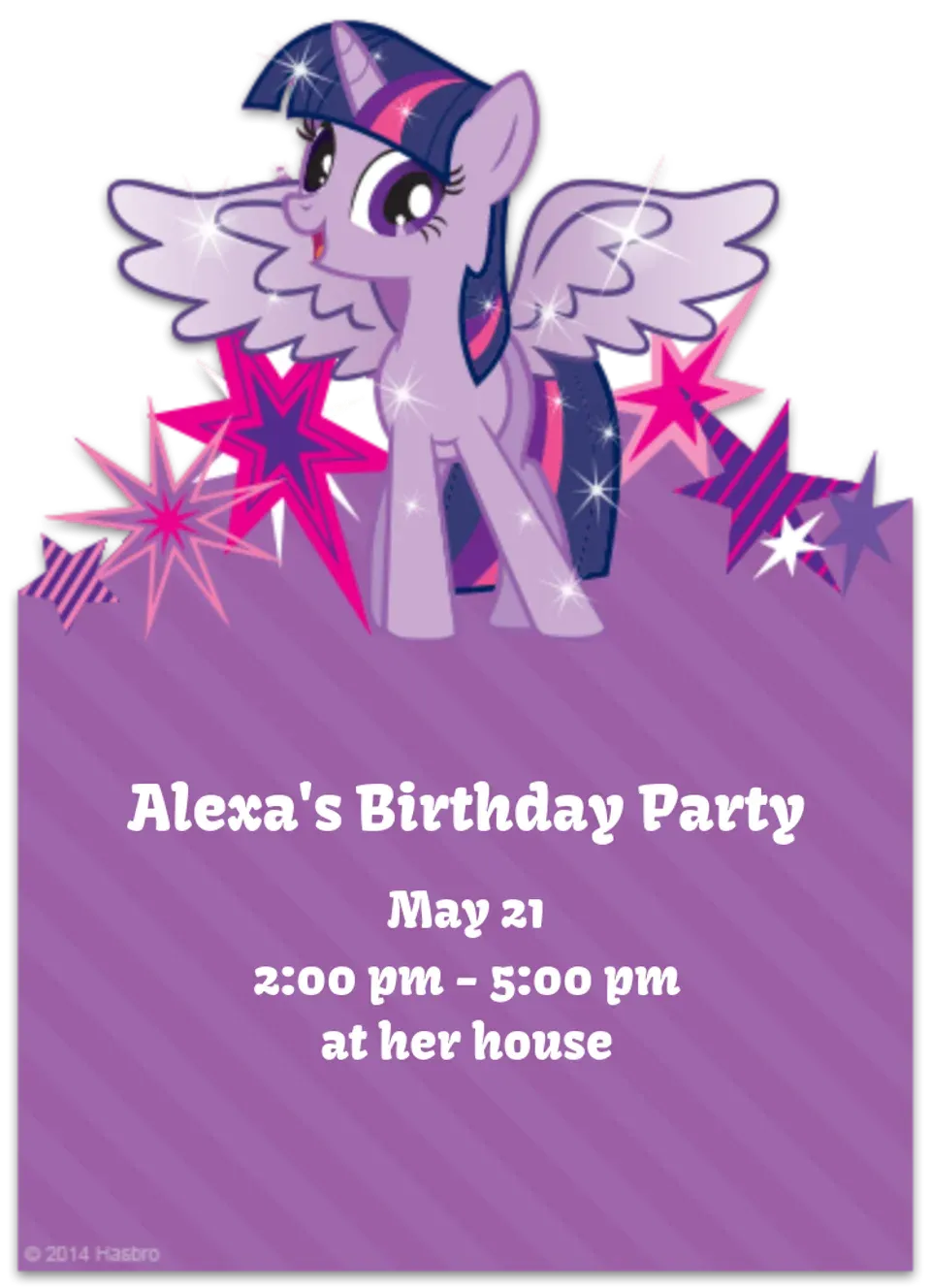 Twilight Sparkle Cutout card