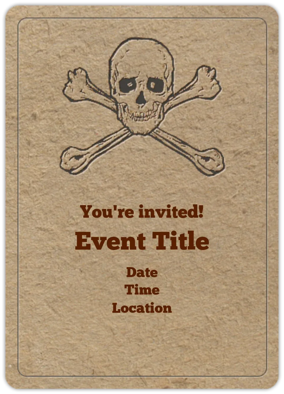 Skull and Bones card