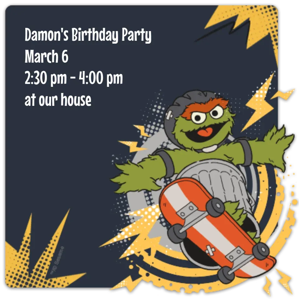 Oscar the Grouch Comic card