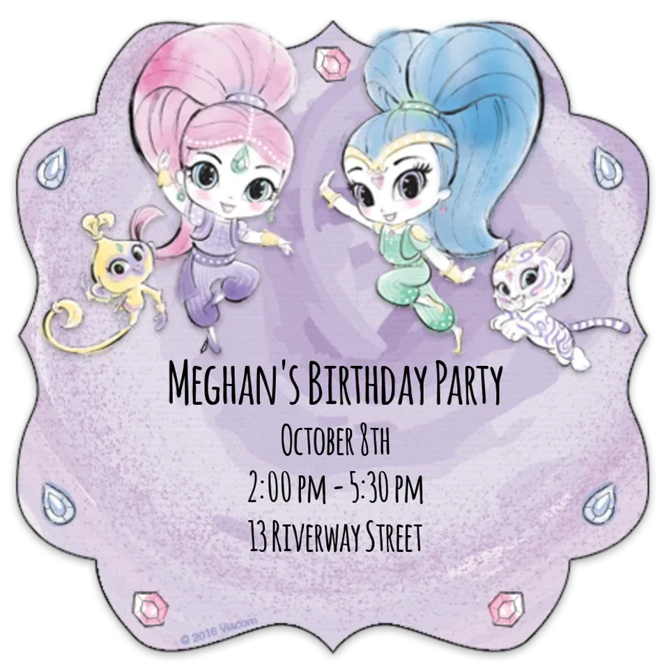 Shimmer and Shine Watercolor card