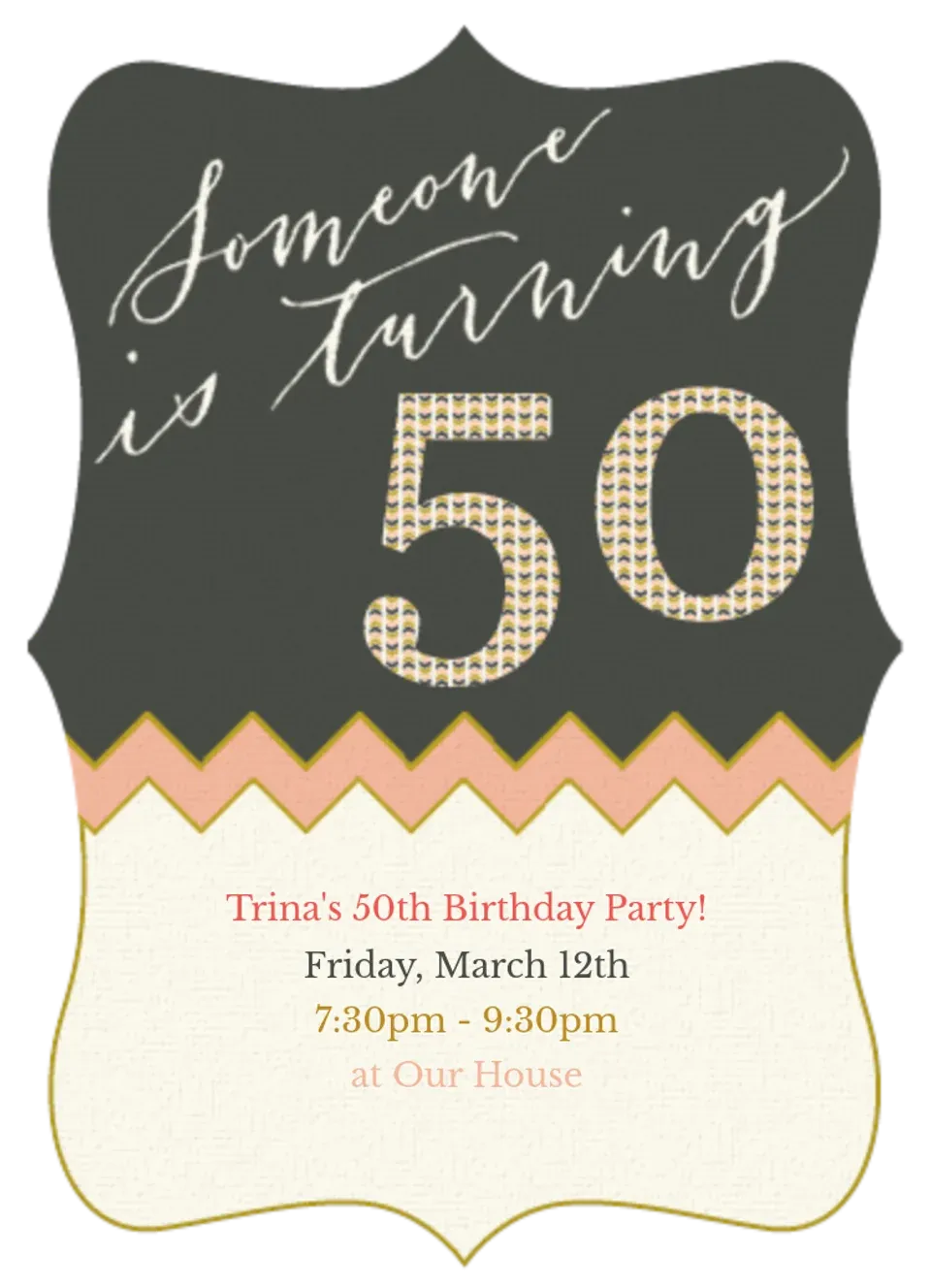 Turning 50 card