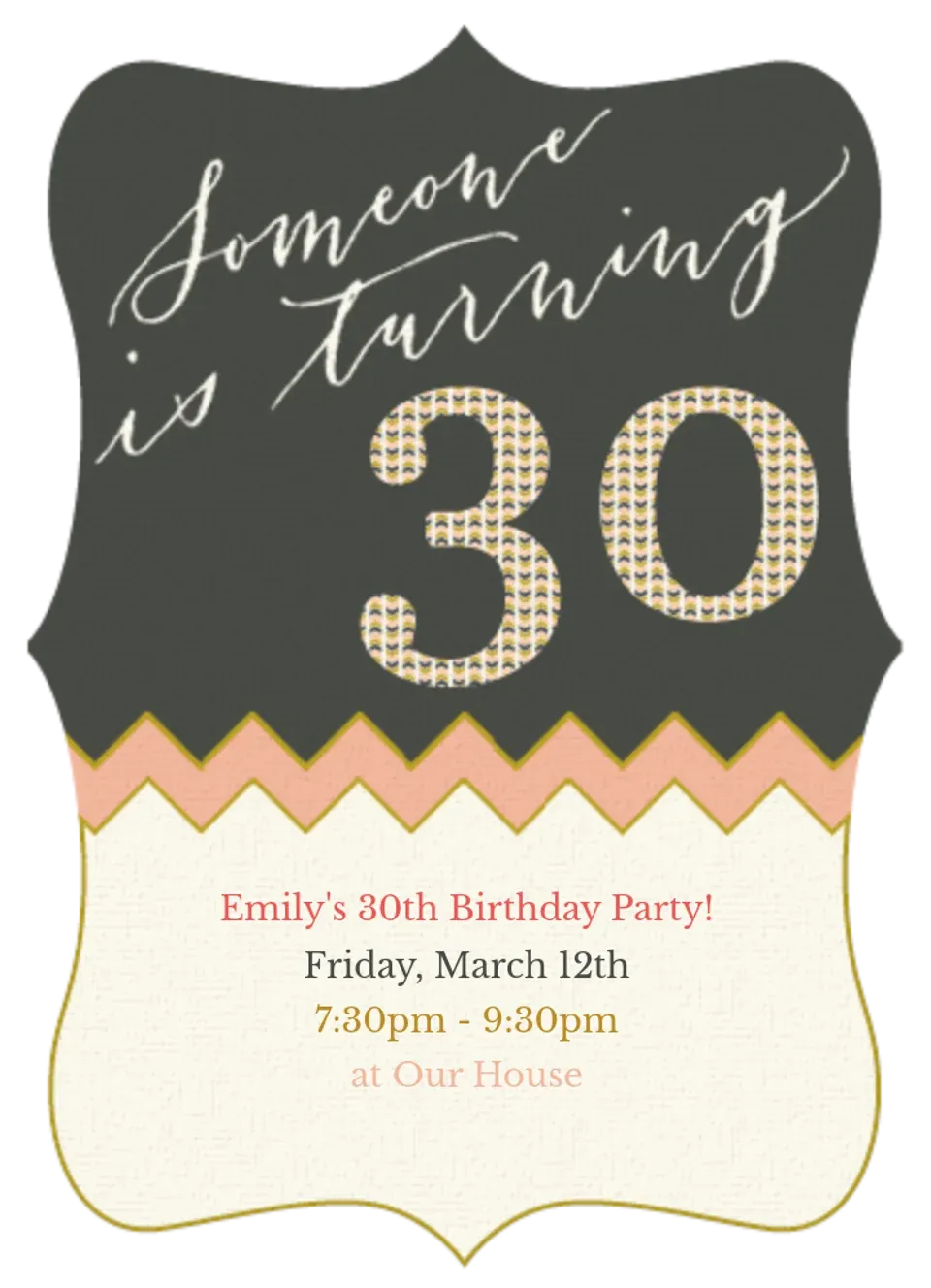 Turning 30 card