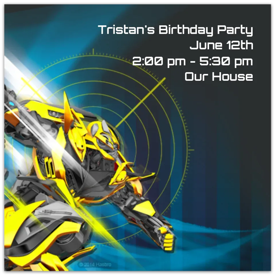 Bumblebee Square card