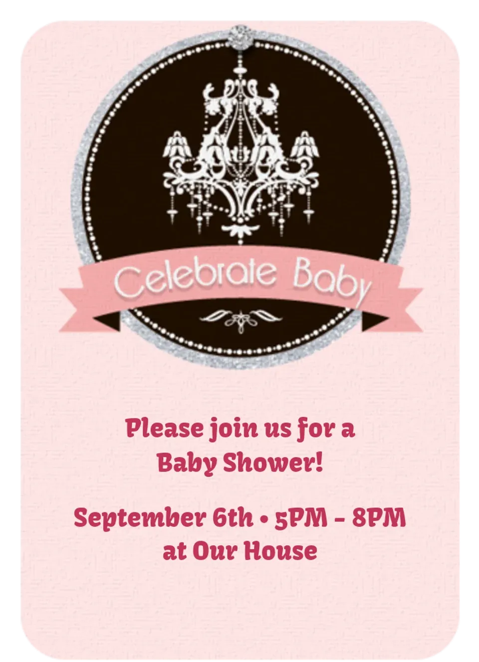 Fancy Chandelier card