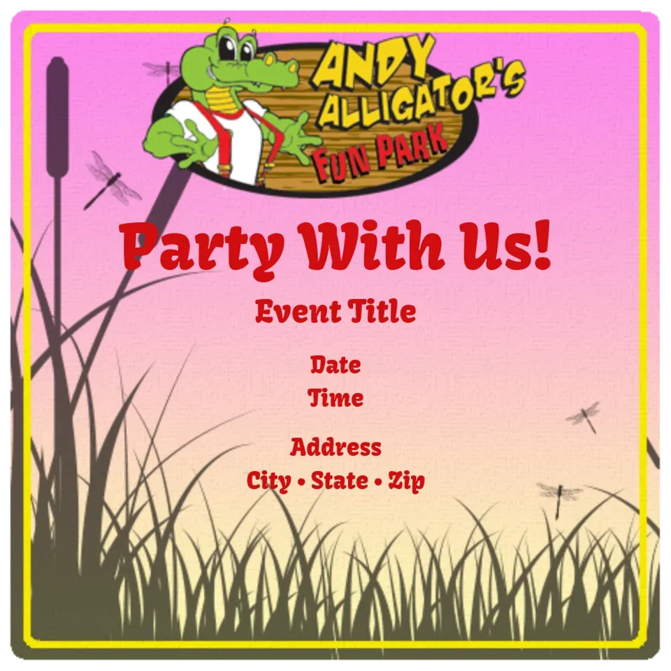 Andy Alligator's | Girl card