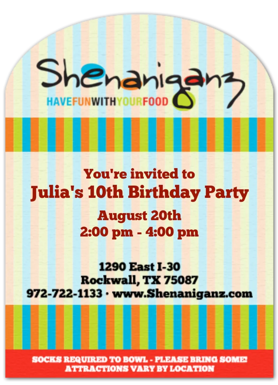 Shenaniganz | Rockwall card