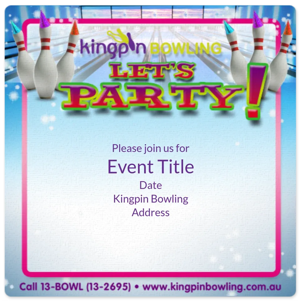 Kingpin Birthday Pins card