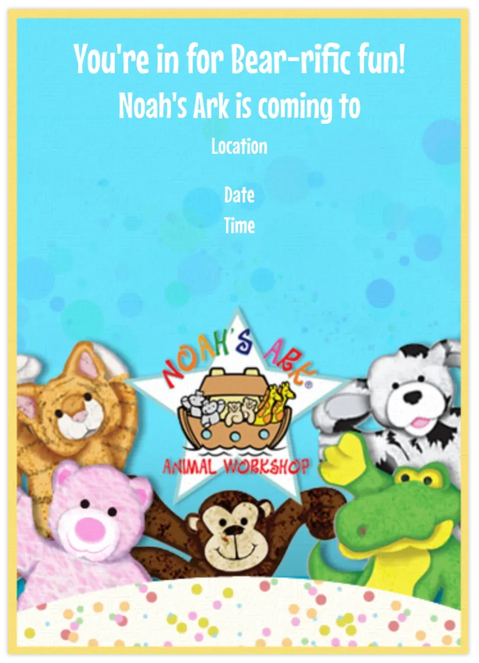 Noah's Ark Workshop card