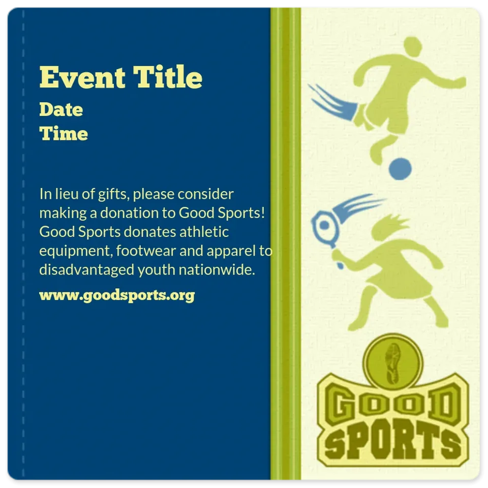 Good Sports | Birthday Blue card