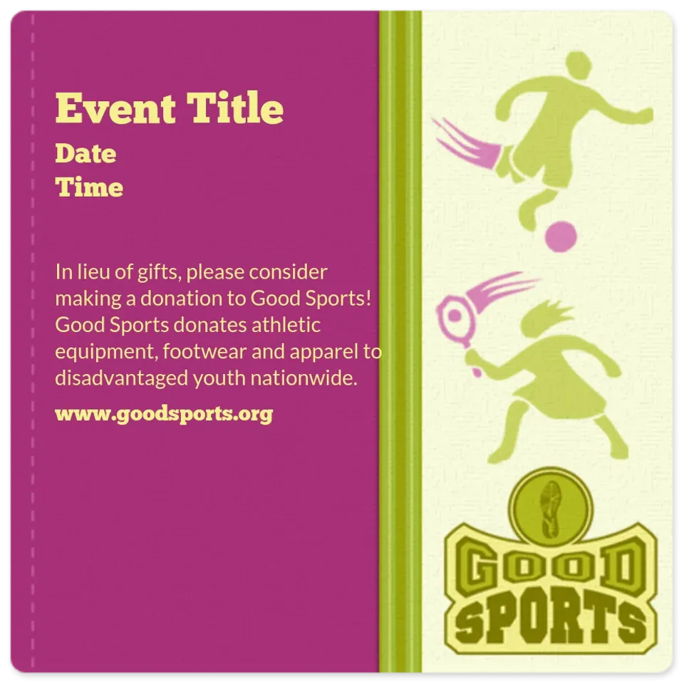 Good Sports | Birthday Pink card
