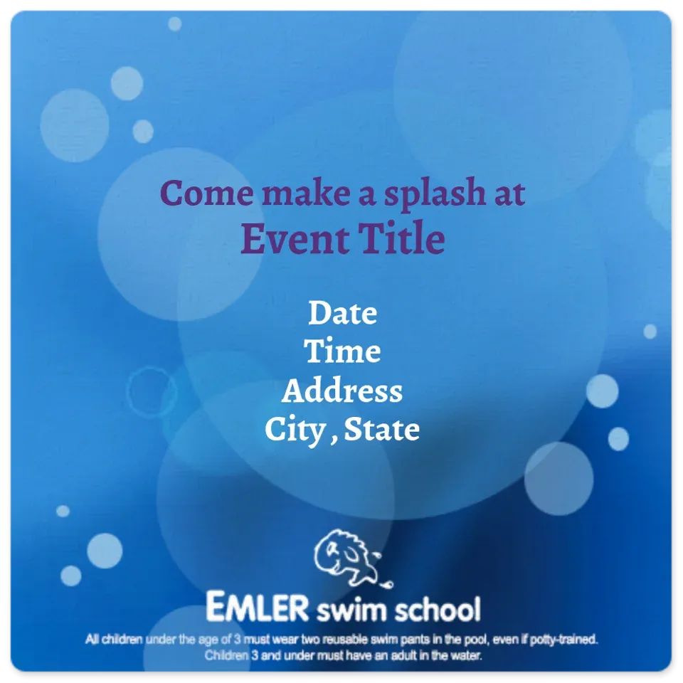 Emler Swim School card