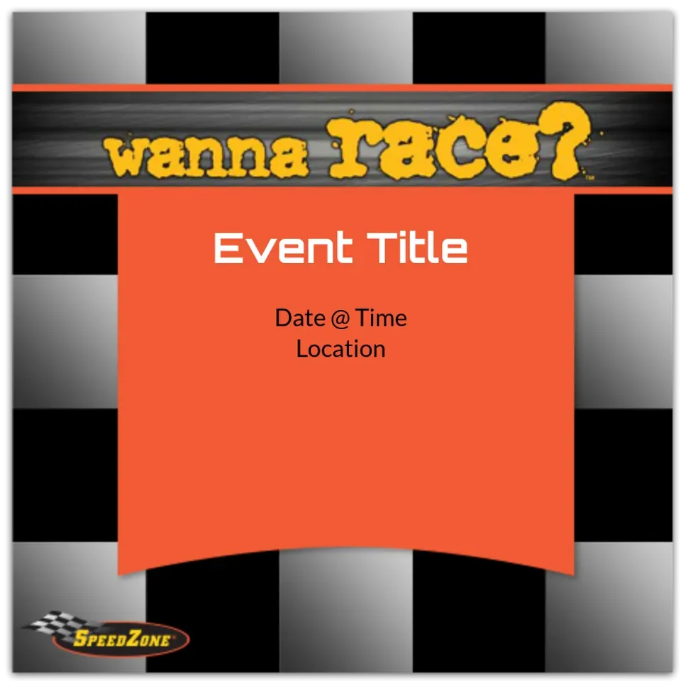 SpeedZone | Wanna Race? card