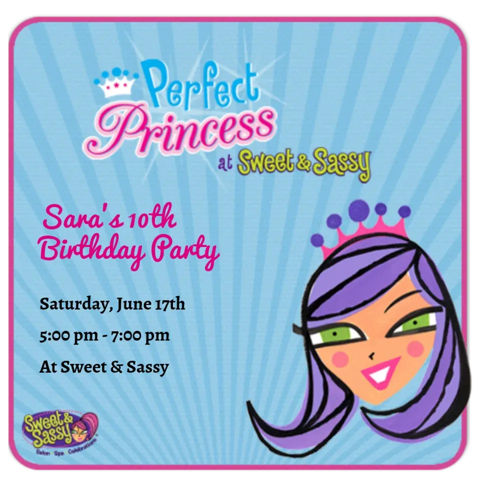 Sweet & Sassy | Princess card