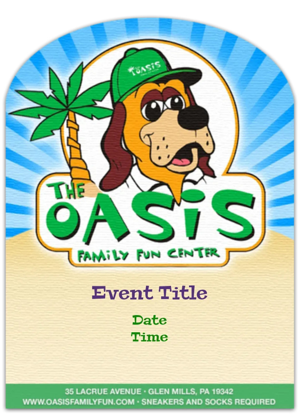 Oasis Family Fun Birthday card