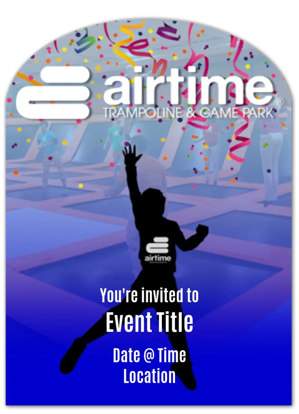 Airtime Trampoline | Boy card