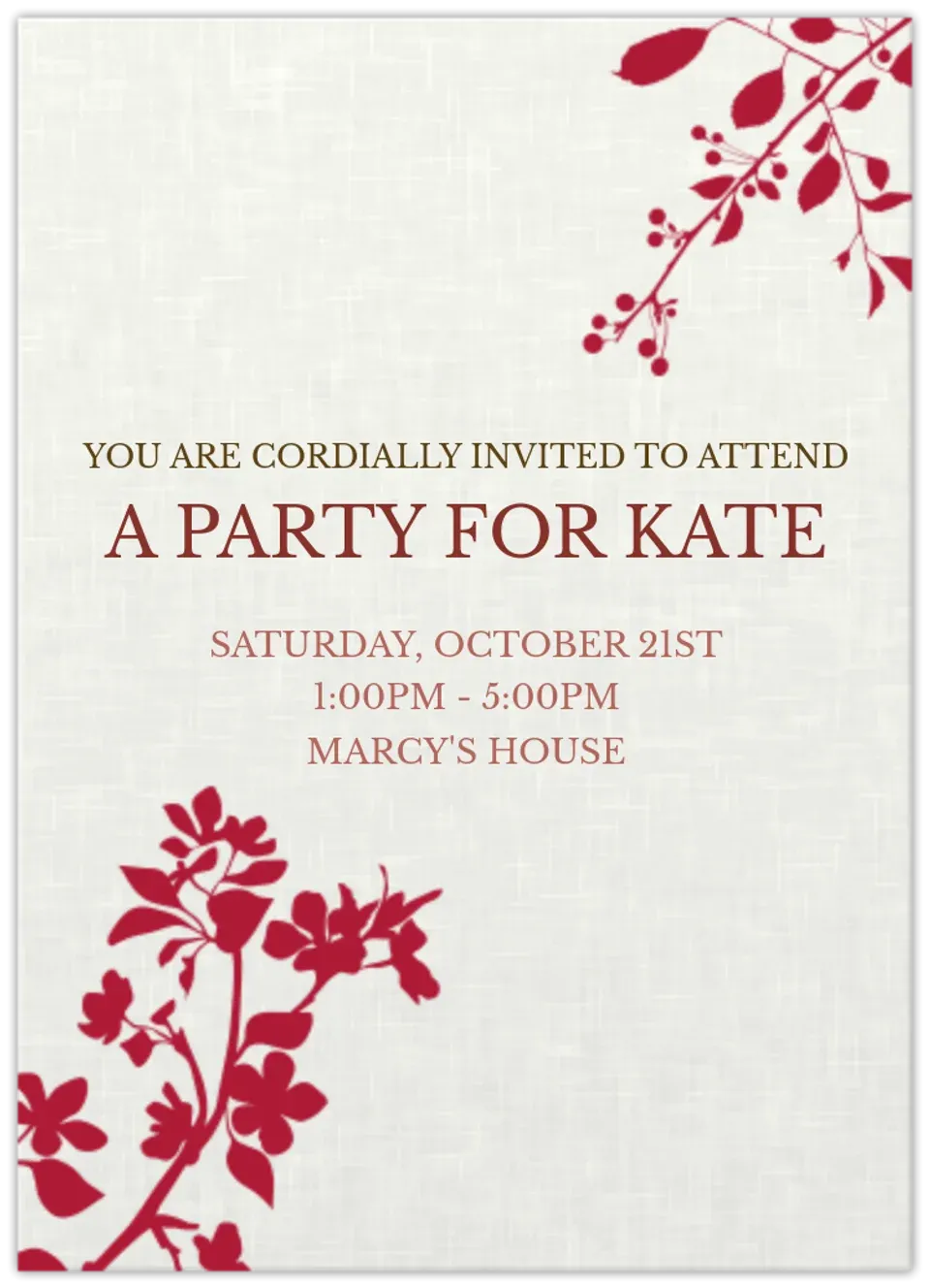 Embossed Flowers card