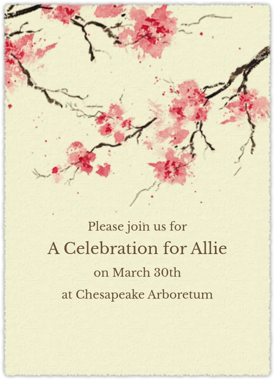 Garden Branches card