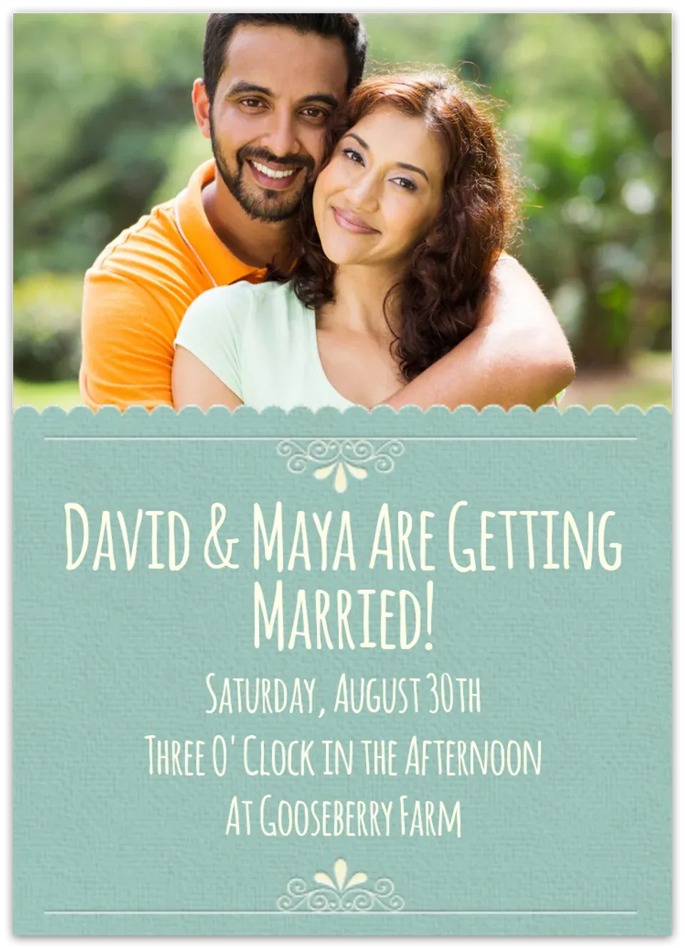 Ornate Photo Frame card