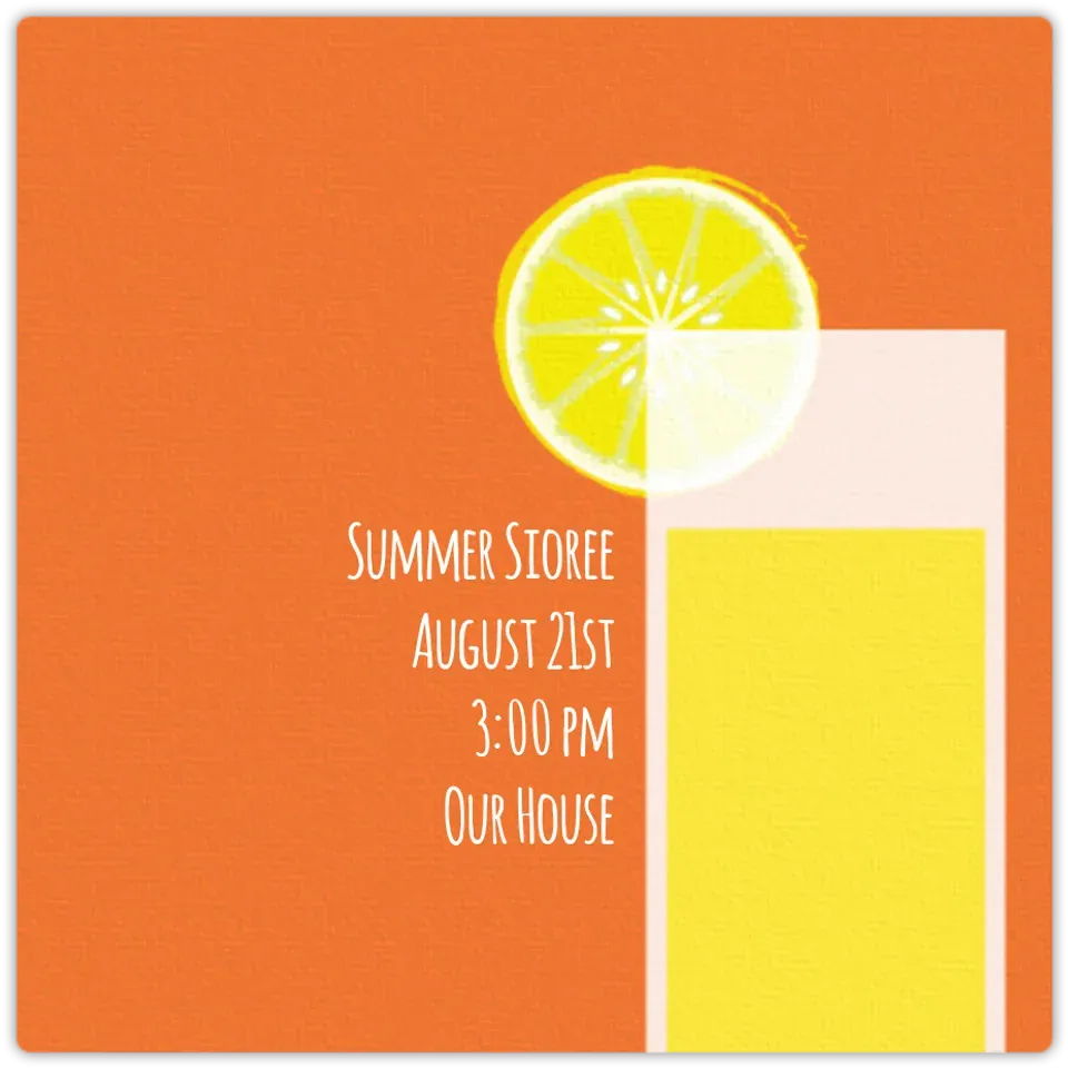 Summer Lemonade card