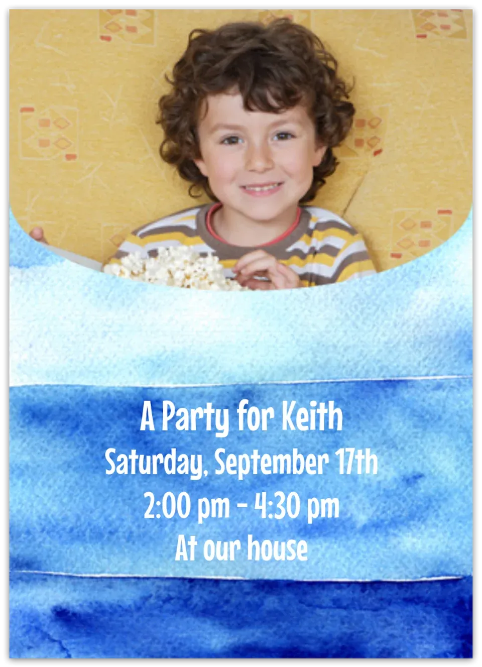 Ombre Watercolor card