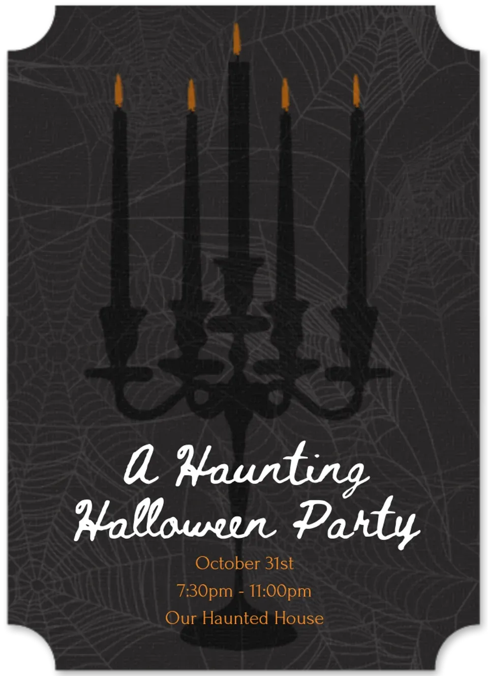 Ghostly Candelabra card