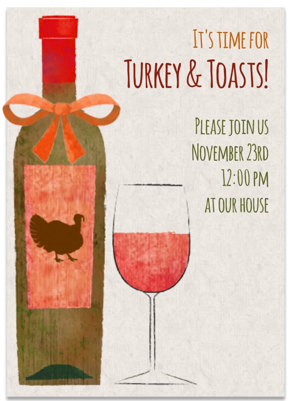 Turkey & Toasts card