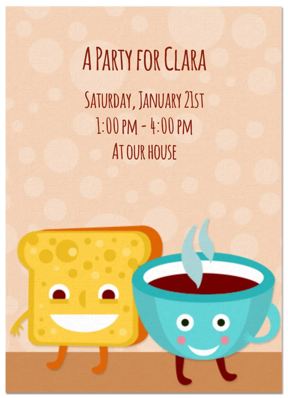 Breakfast Friends card