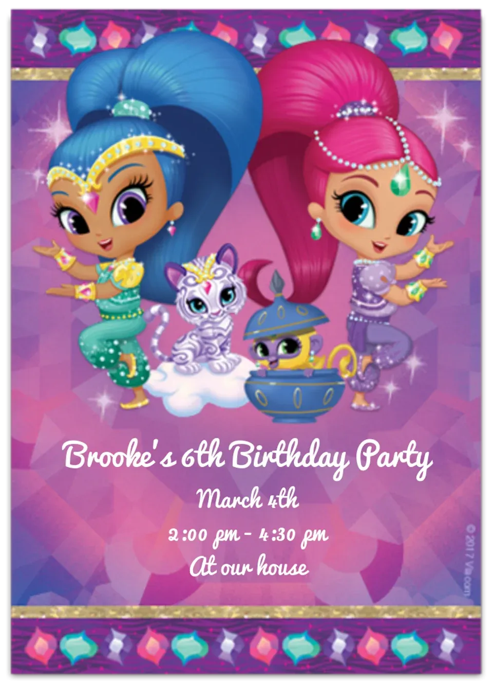 Shimmer and Shine card