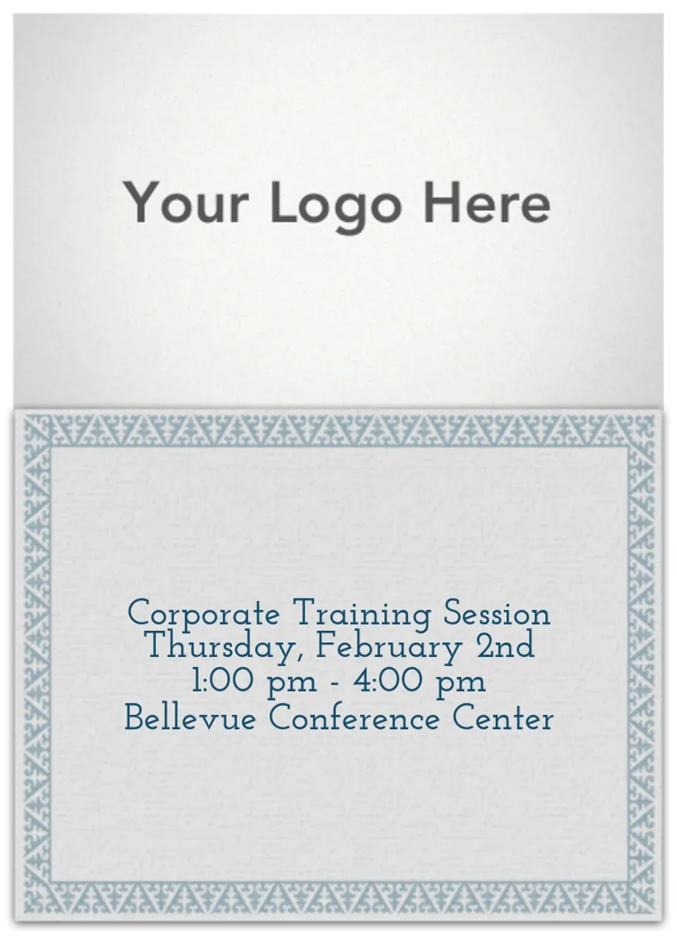 Blue and Gray Photo card