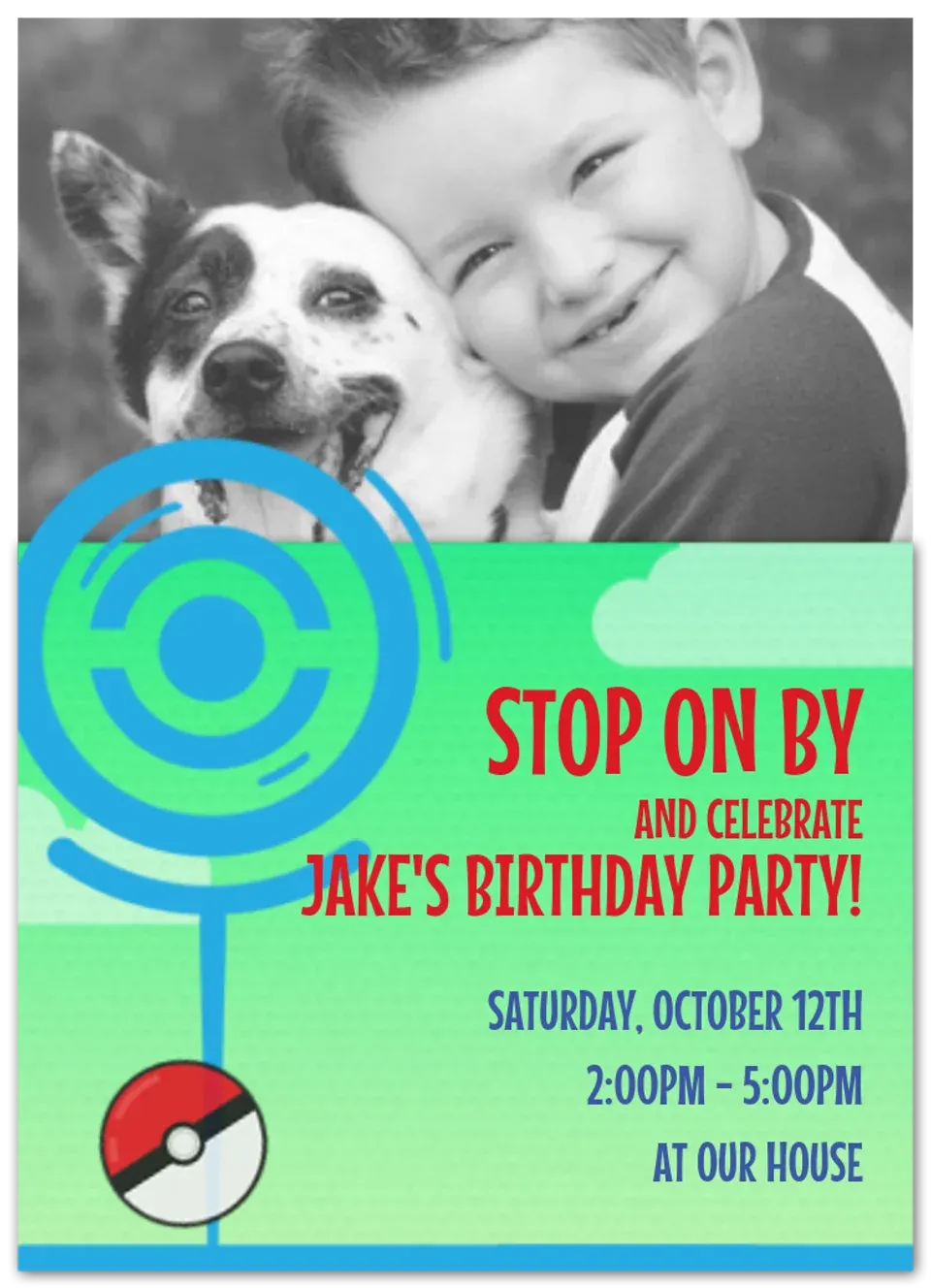 Trainer Stop Photo card