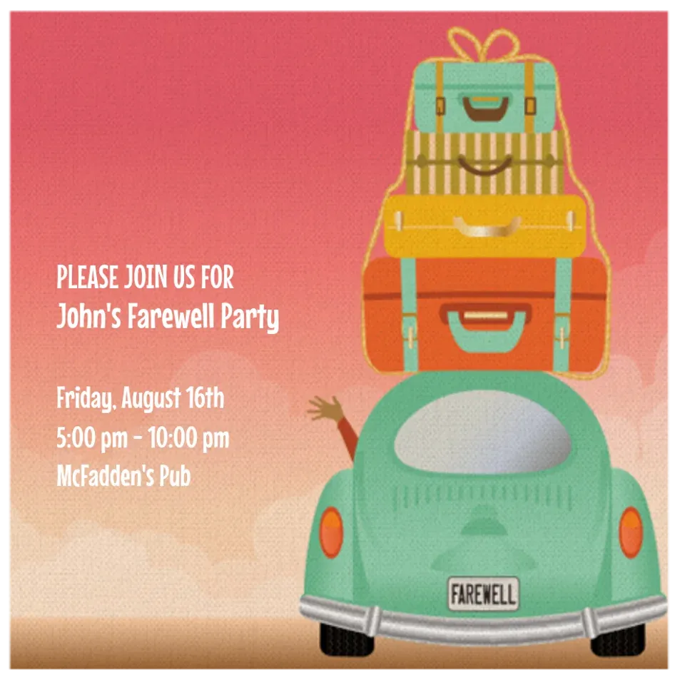 Goodbye & Farewell card