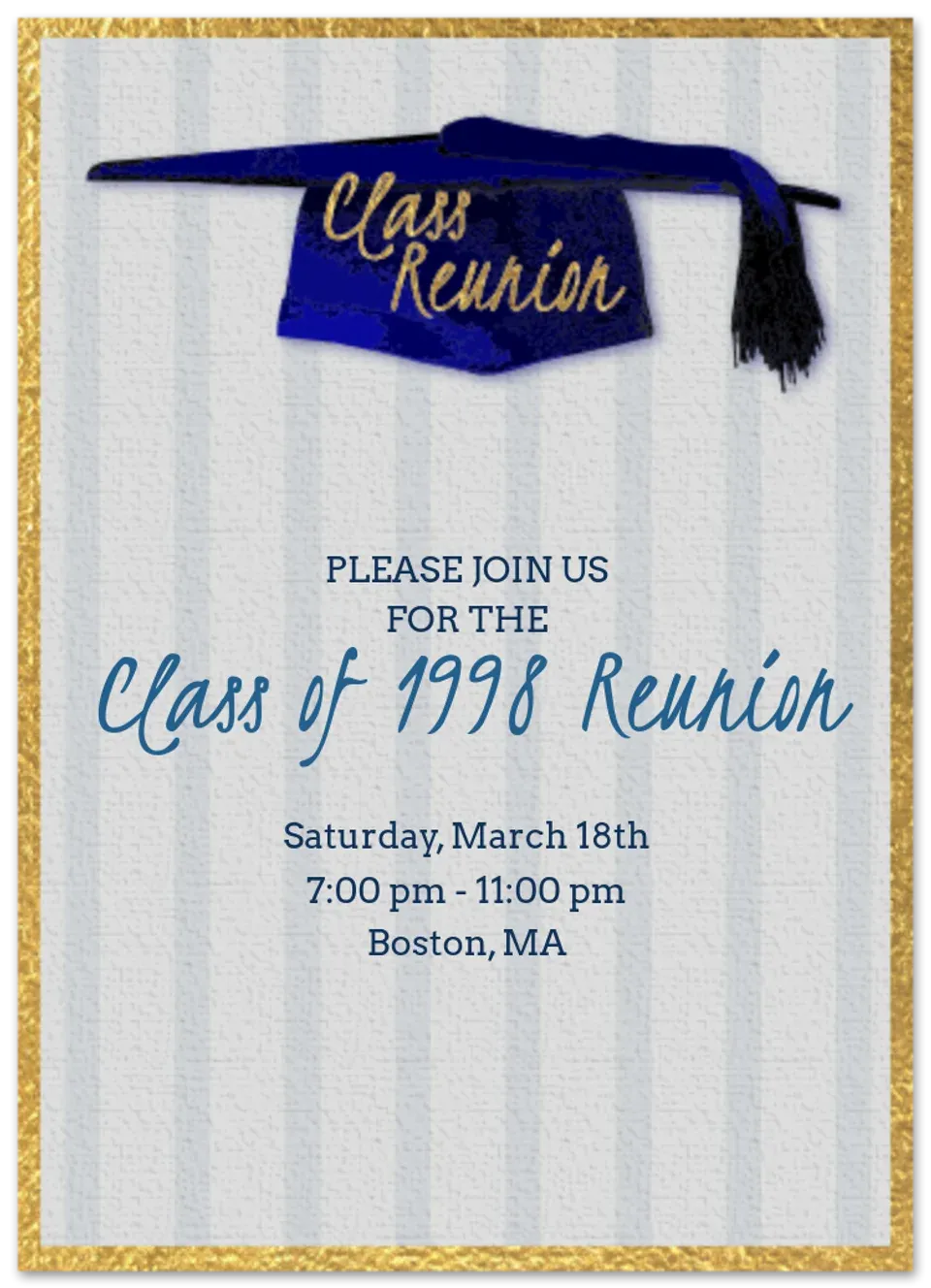 Class Reunion card
