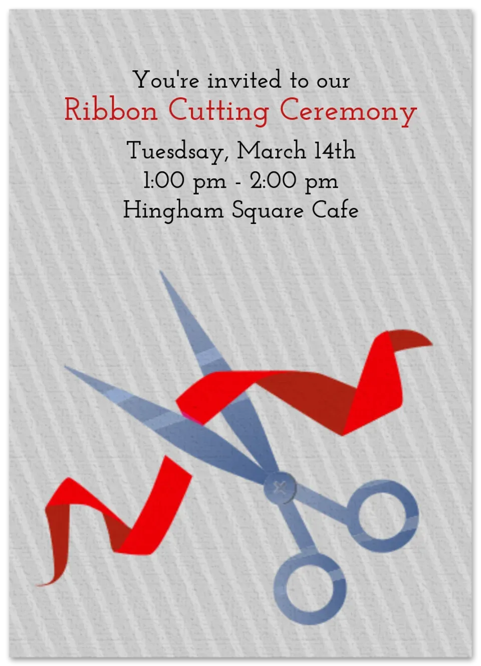 Ribbon Cutting Ceremony card