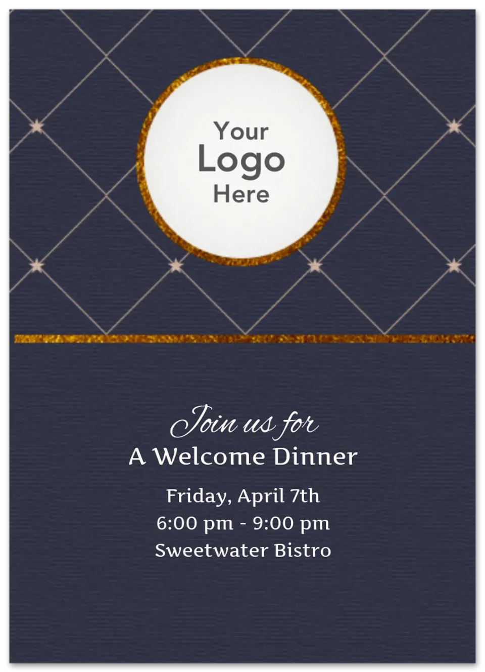 Diagonal Pattern Photo card