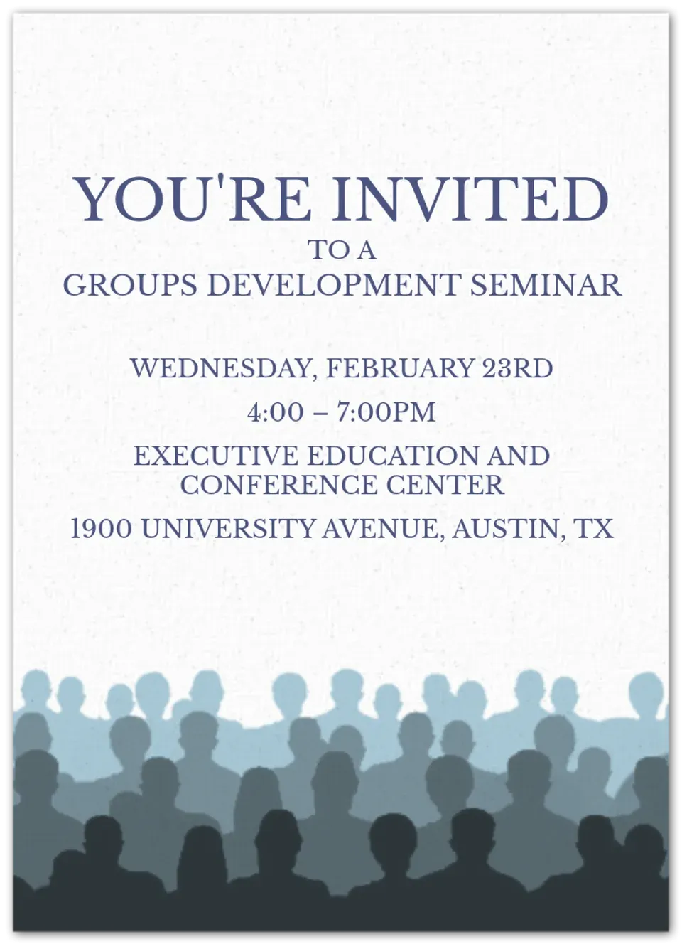 Professional Seminar card