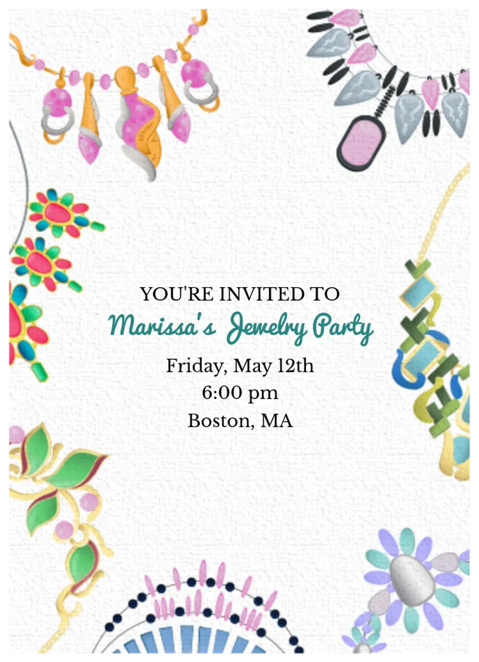 Statement Jewelry card