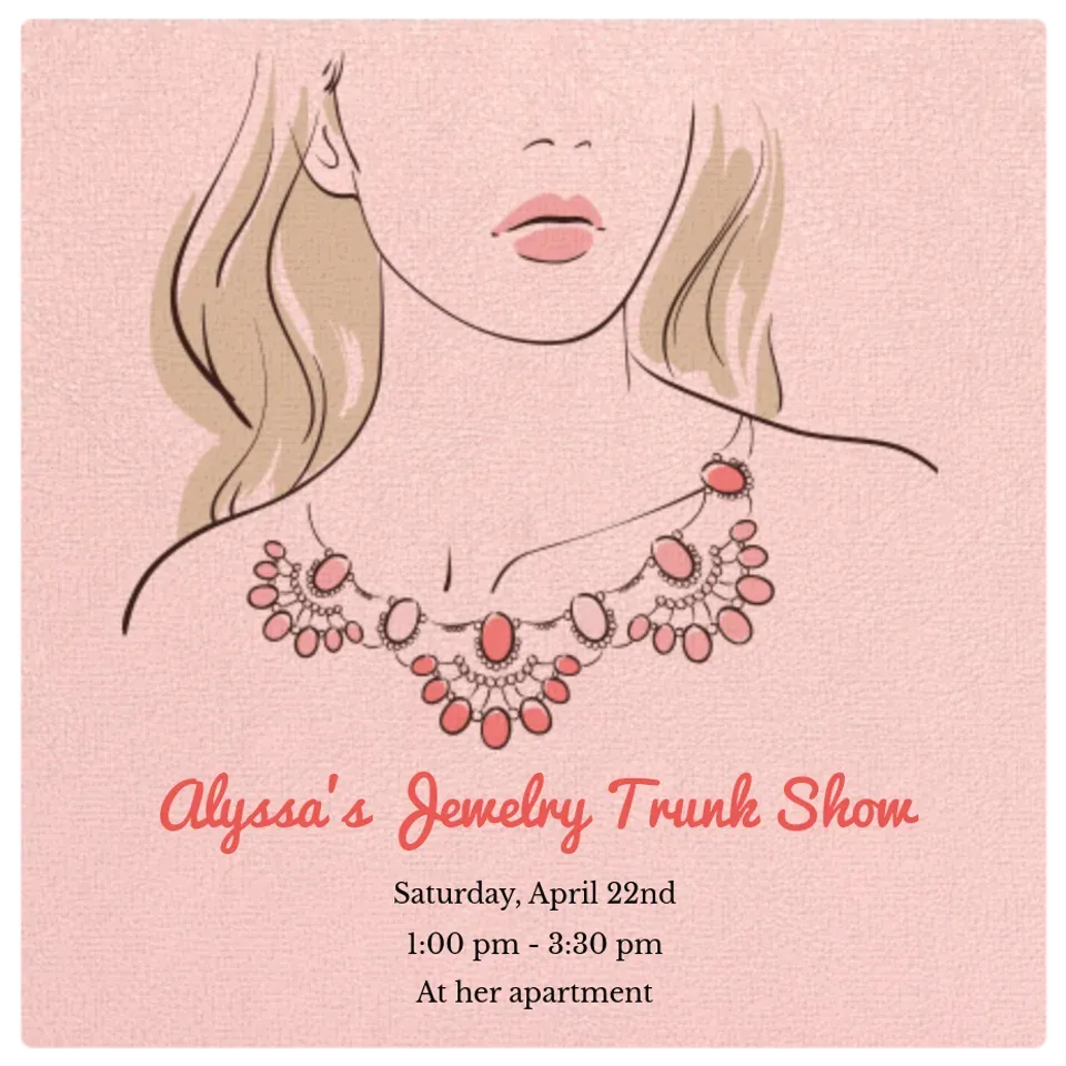 Elegant Necklace card