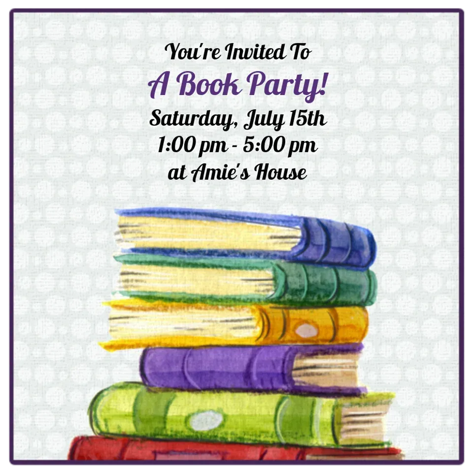 Book Party card