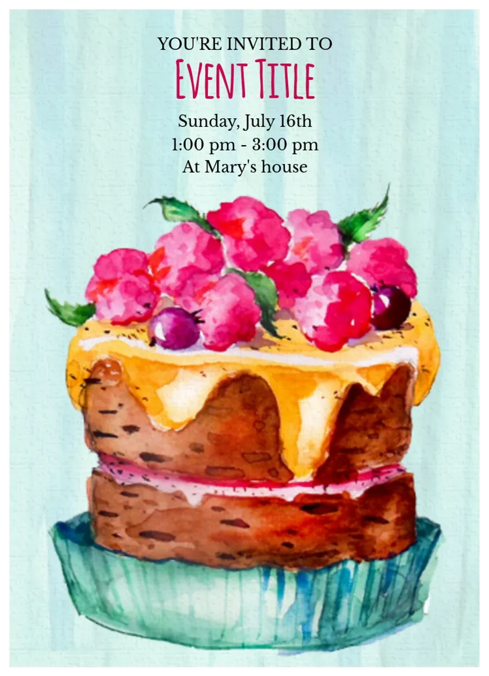 Cake Decorating card