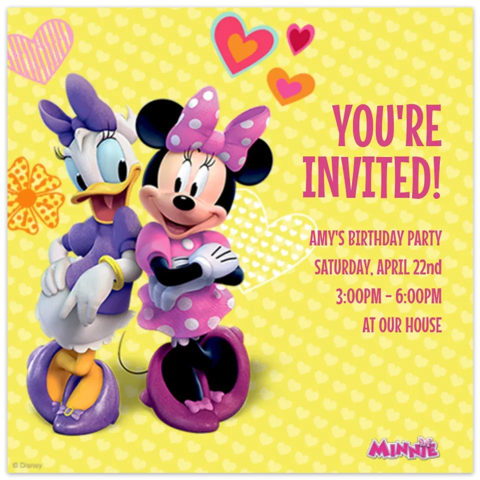Minnie and Daisy card
