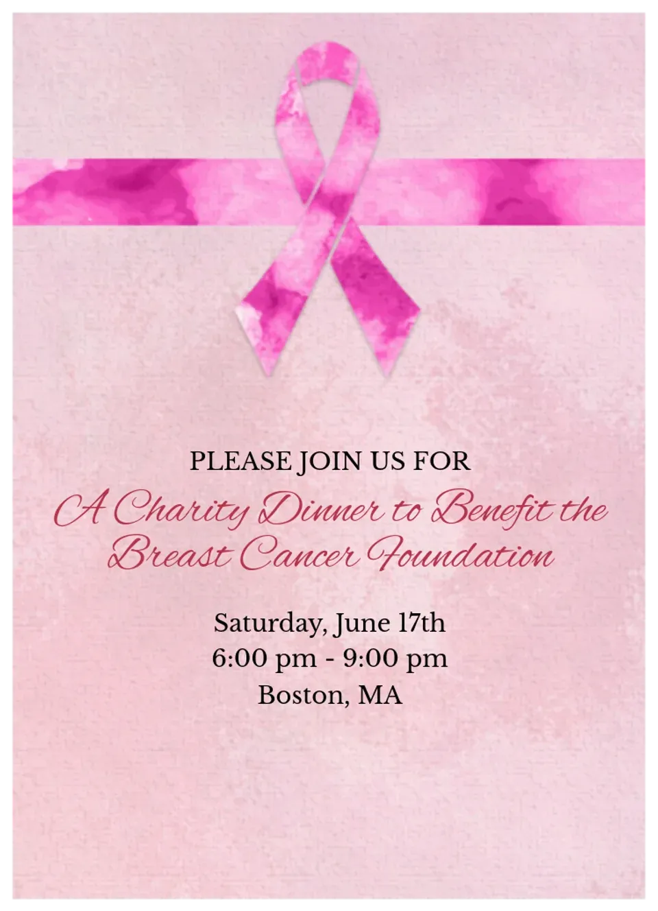 Breast Cancer Awareness card