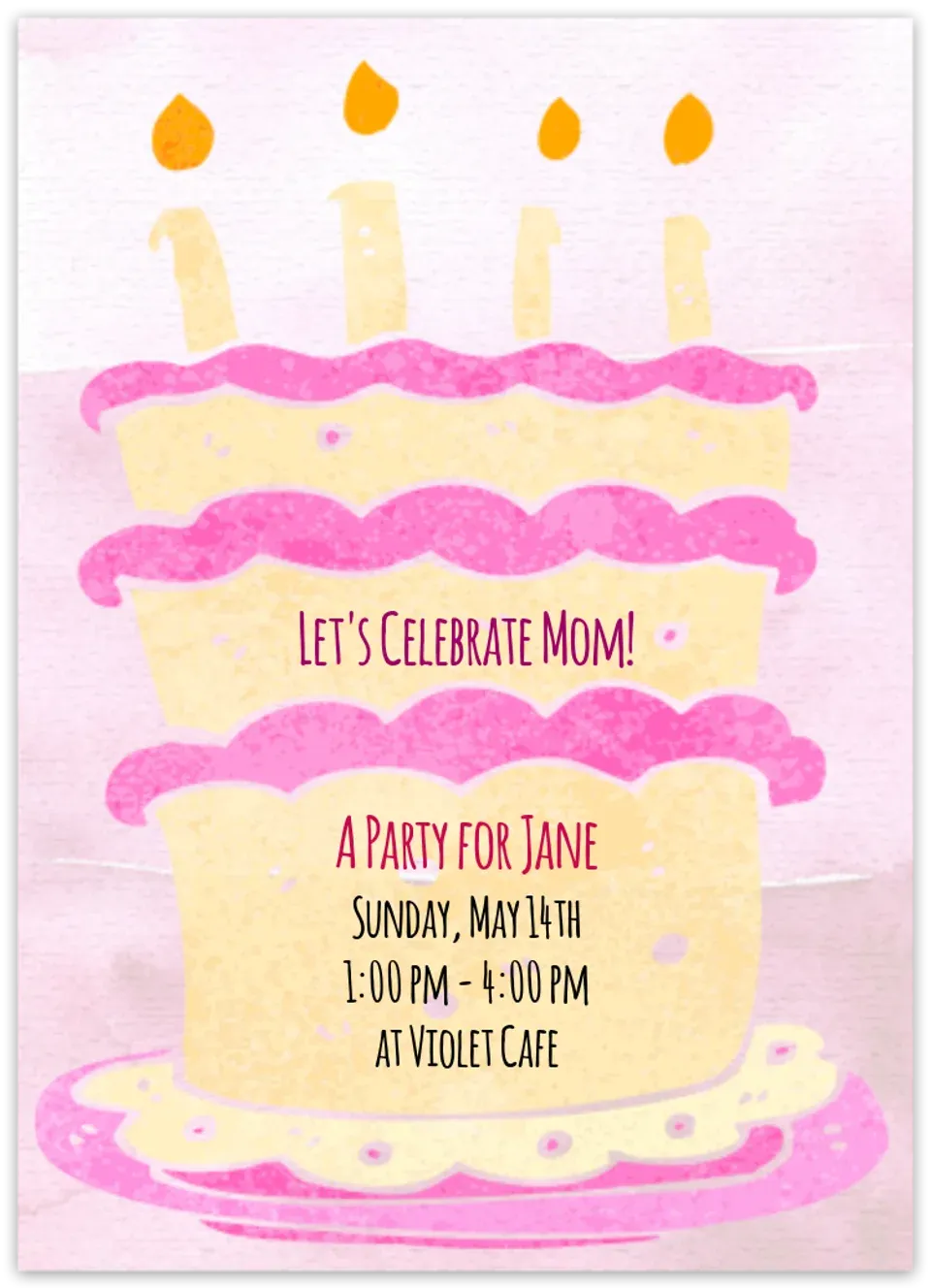 Mother's Day Birthday card