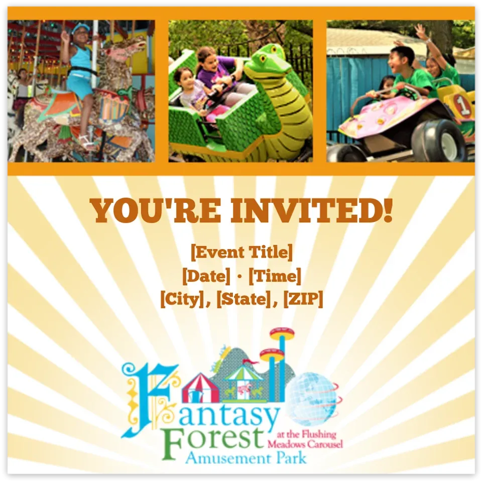 Fantasy Forest Amusement Park card